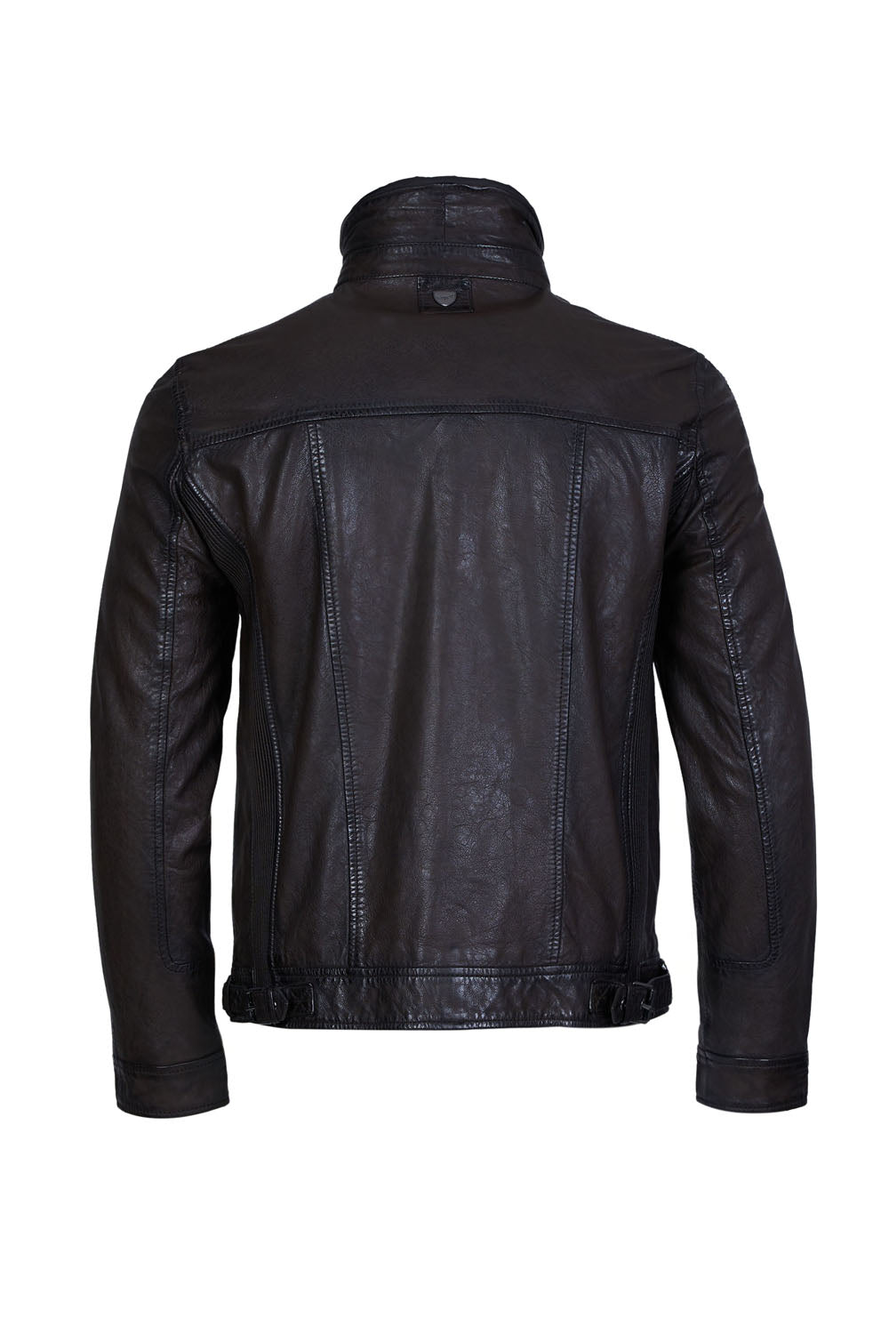 HENNIE - Dark Brown Leather Jacket