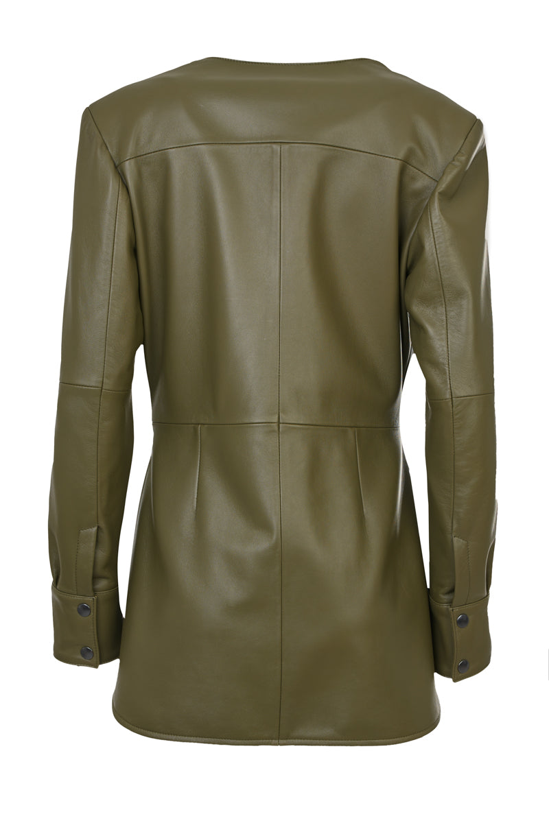 MILONAS KARANIKAS OLIVE GREEN HANDMACE JACKET