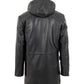 ISIDORE - Men's Long hooded Leather  Jacket