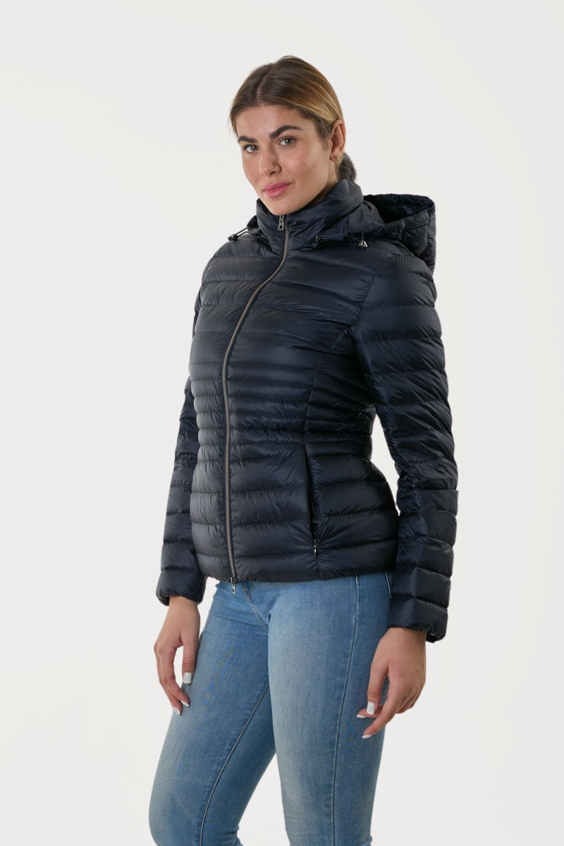 GEOX -JAYSEN-  Hooded  Blue  Short down jacket