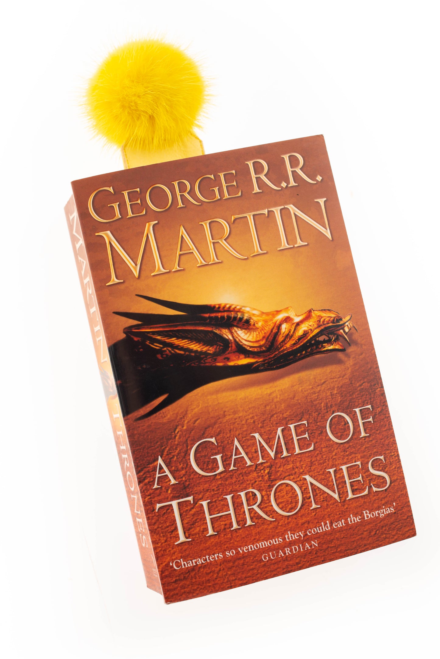 Χειροποίητοι Δερμάτινοι Σελιδοδείκτες,  Δερμάτινοι Bookmarkers με Γνήσια Πομπομ Γούνα