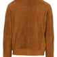LEVI - Handmade Men's Camel Suede Bomber Jacket