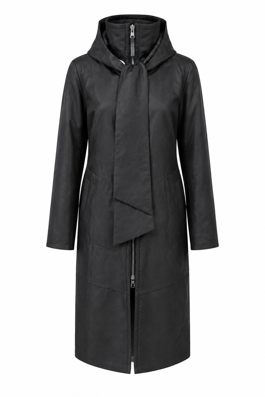 LINDA - Women's Reversible Leather Coat