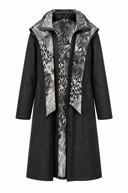 LINDA - Women's Reversible Leather Coat