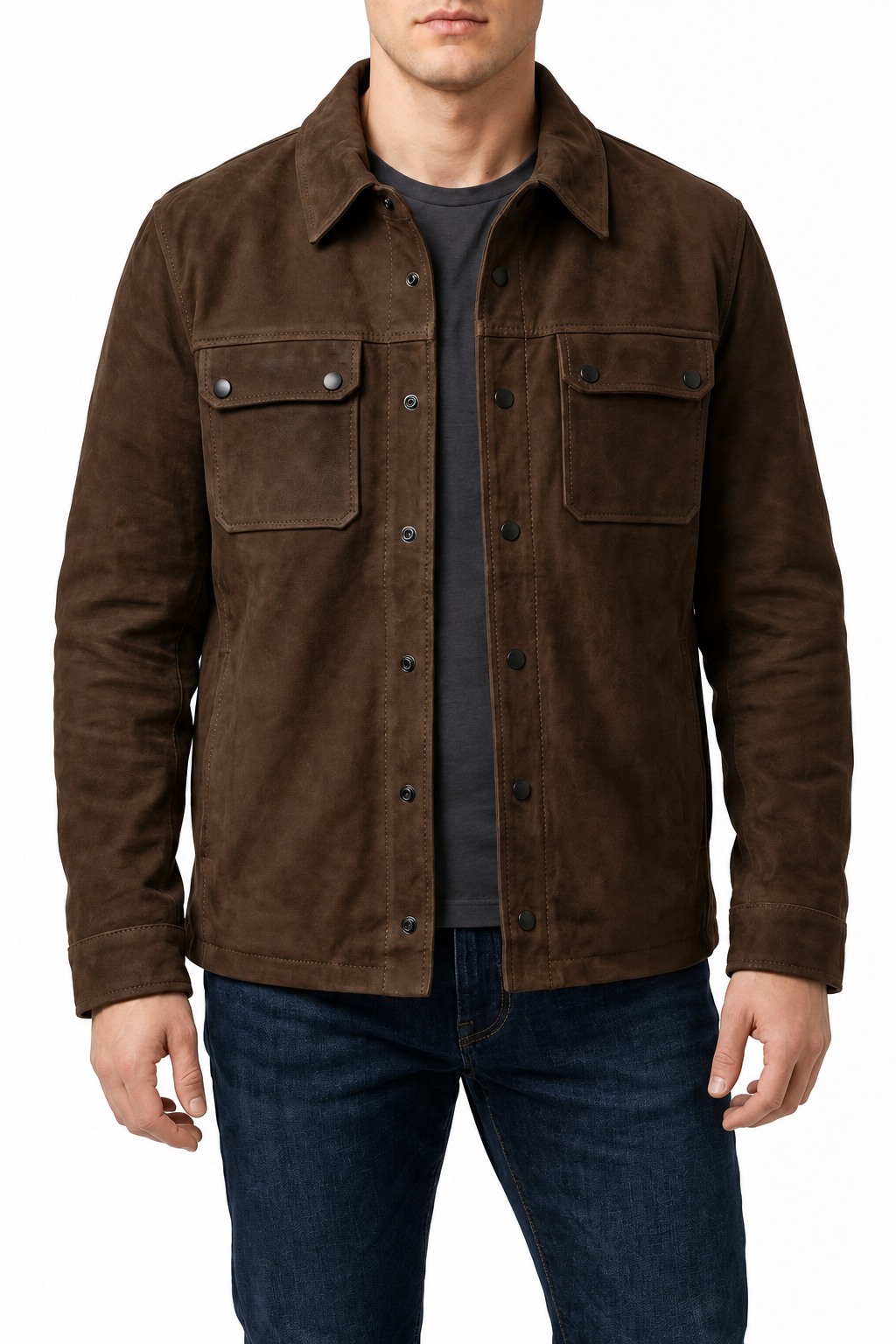 LUCA - Men's Brown Nubuck Jacket