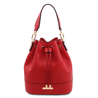 Δερμάτινη Βucket Bag Πουγκί TL142146 σε Ποικιλία Χρωμάτων