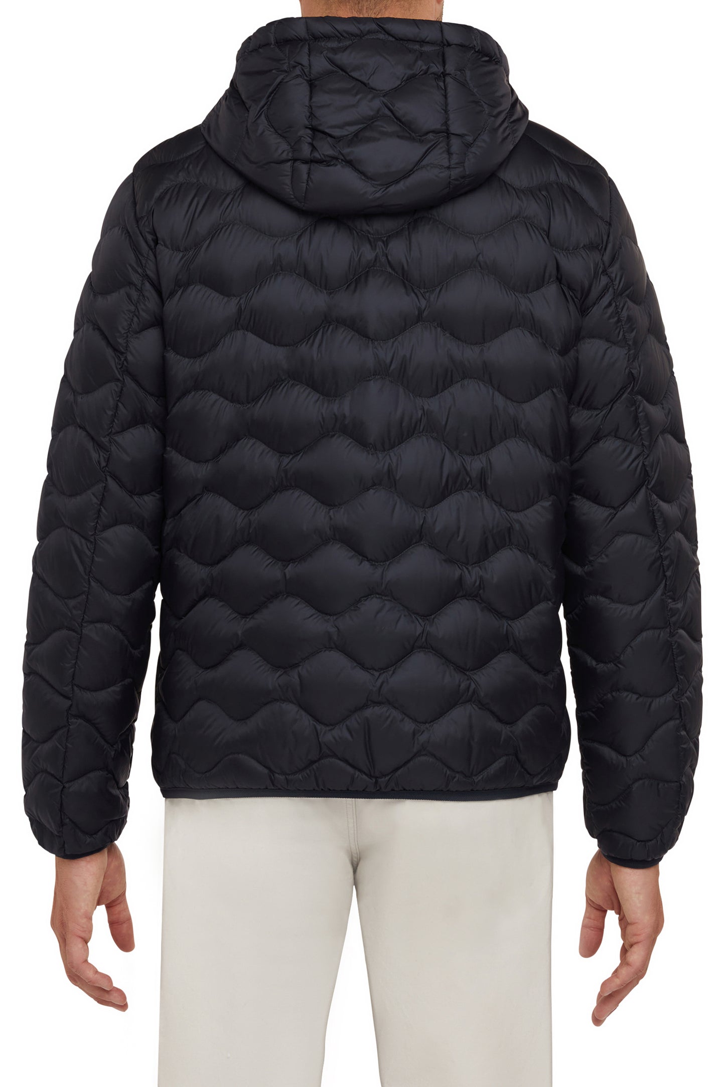 GEOX ASCANIO - Ανδρικό Μπλε  Μπουφάν με Κουκούλα και Επένδυση Από Αληθινό Πούπουλο