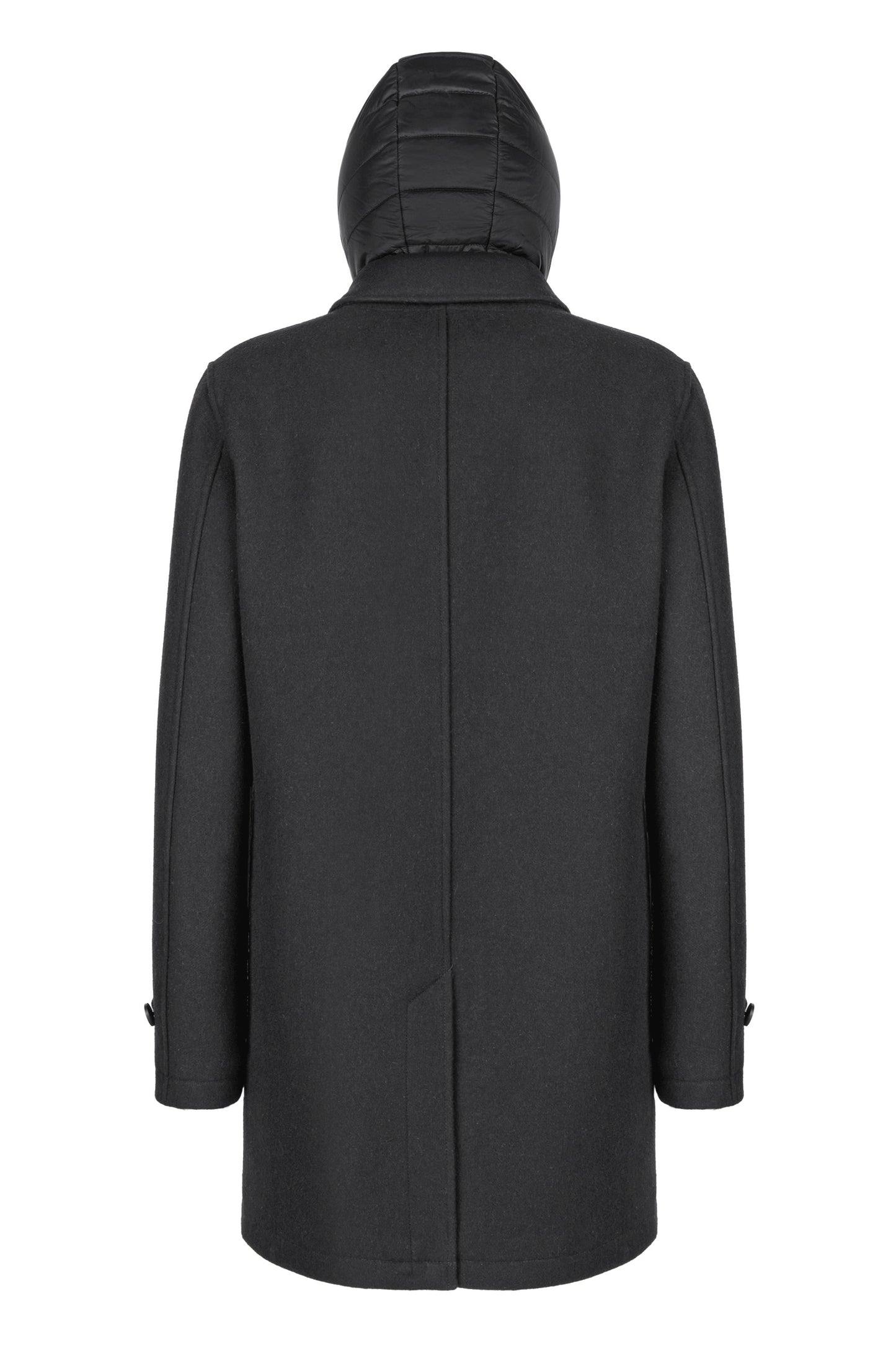 GEOX MONREALE – Ανδρικό Μάλλινο Παλτό με αποσπώνη Κουκούλα