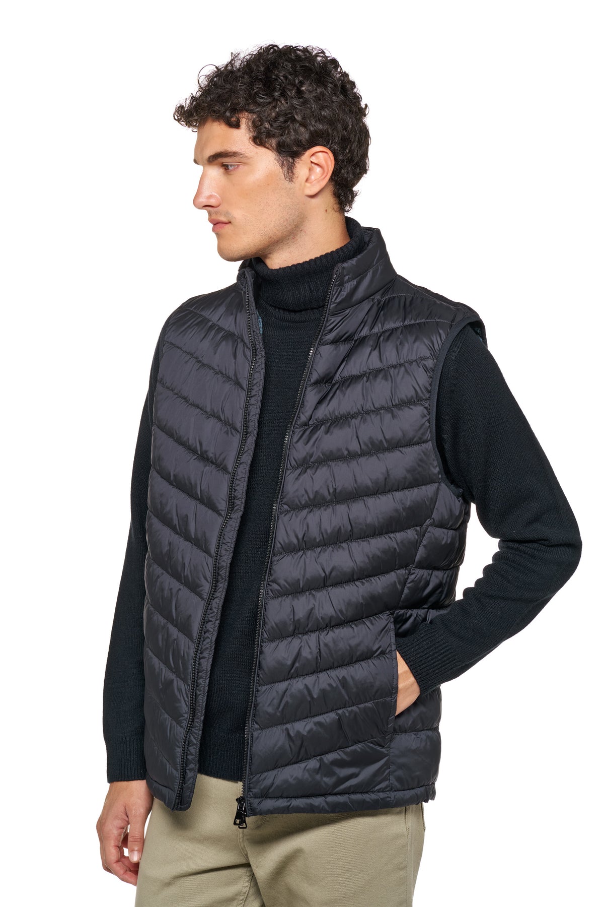 GEOX - BRANTHON- Blue Sleeveless Jacket