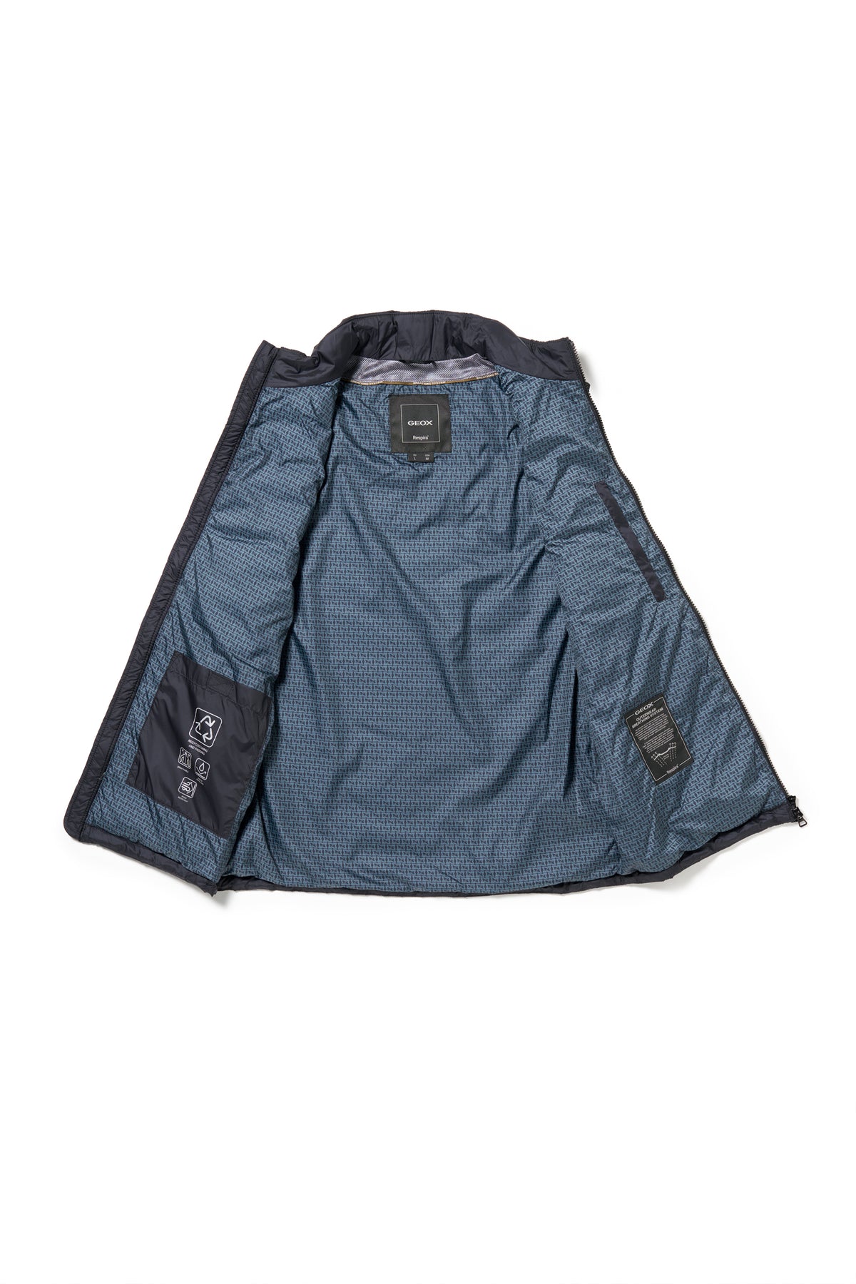 GEOX - BRANTHON- Blue Sleeveless Jacket
