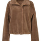 MALLOW -Teddy Wool  reversible Brown Jacket