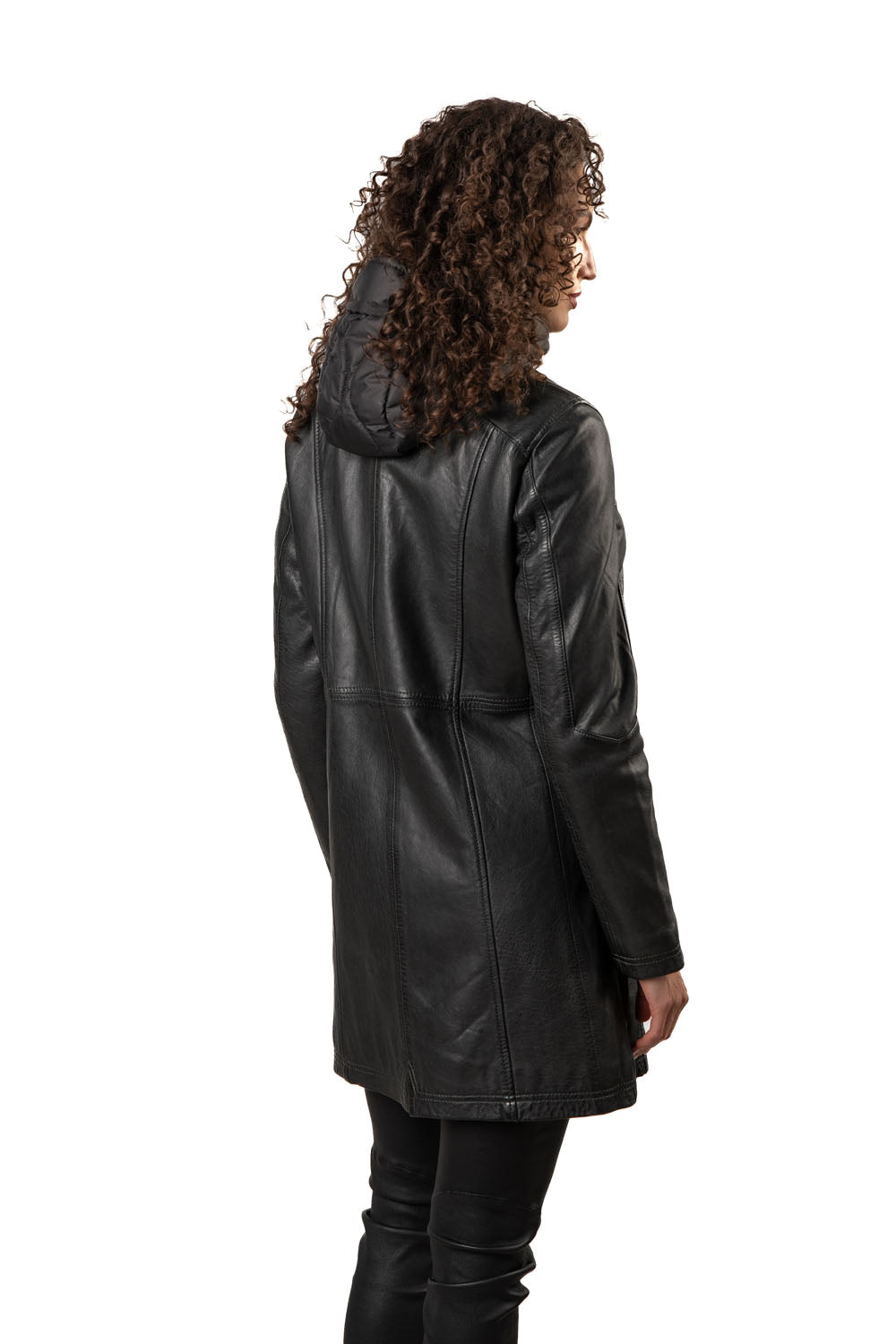 MILENE - Women's Leather Parka Coat