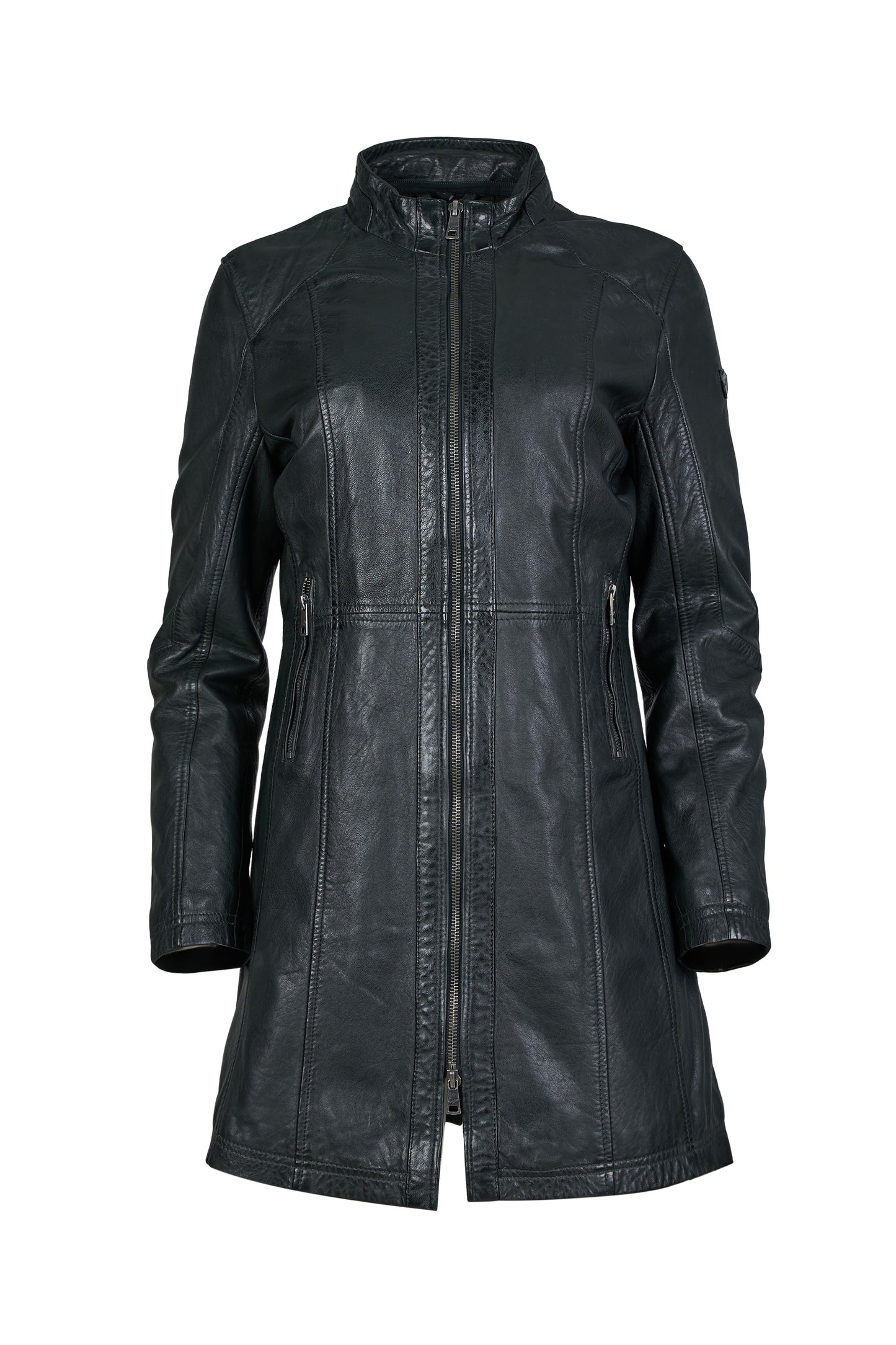 MILENE - Women's Leather Parka Coat
