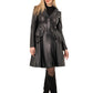 Γυναικείο Δερμάτινο Παλτό σε Αμπιρ γραμμή