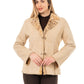 2197- Women's Beige Sheepskin Jacket