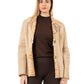 2197- Women's Beige Sheepskin Jacket