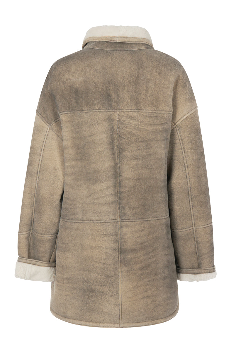 GIMOS -Women's Overisized Sheepkin Jacket