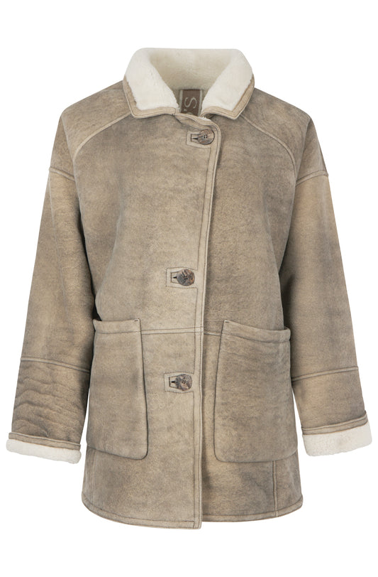 GIMOS -Women's Overisized Sheepkin Jacket