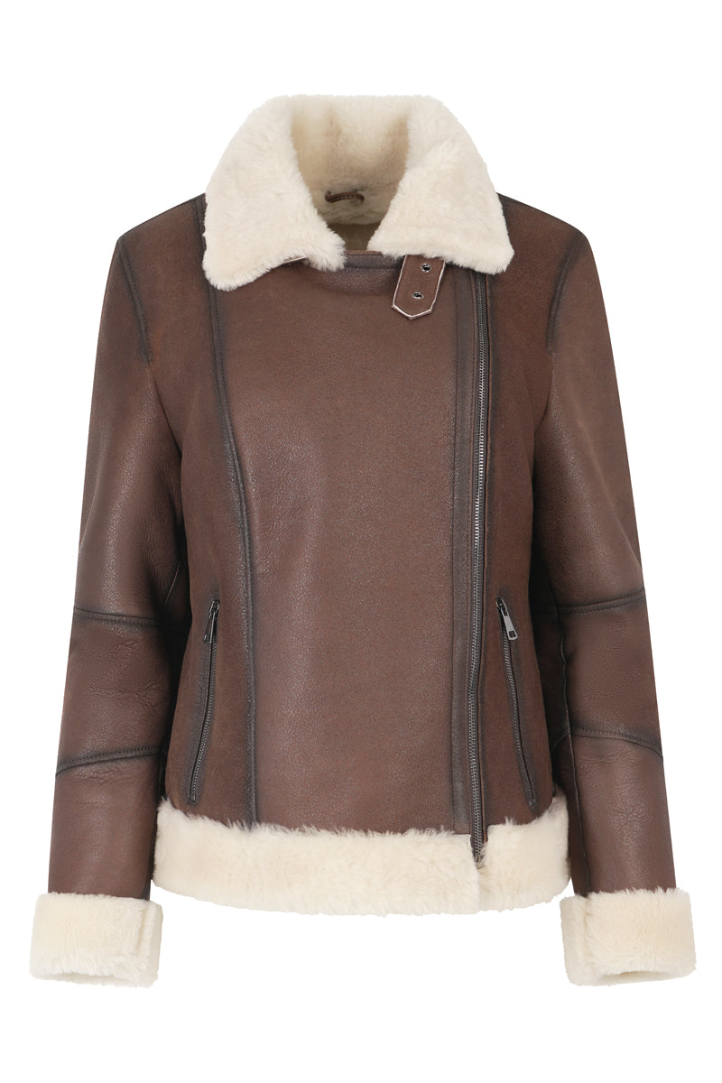 Women's Brown Sheepskin Jacket