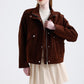 SUSI-Women's Brown Suede Jacket