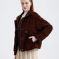SUSI-Women's Brown Suede Jacket