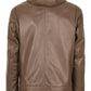 Luther-Grey  Nappa Lamb Leather Hooded Jacket