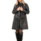 Women's Genuine Leather Trench Coat