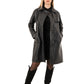 Women's Genuine Leather Trench Coat