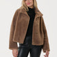 MALLOW -Teddy Wool  reversible Brown Jacket