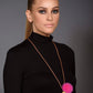 Handmade Mink Fur Ice Cream Necklace