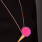 Handmade Mink Fur Ice Cream Necklace