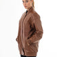 NADIA -  Women's Comfortable  Bomber Leather Jacket