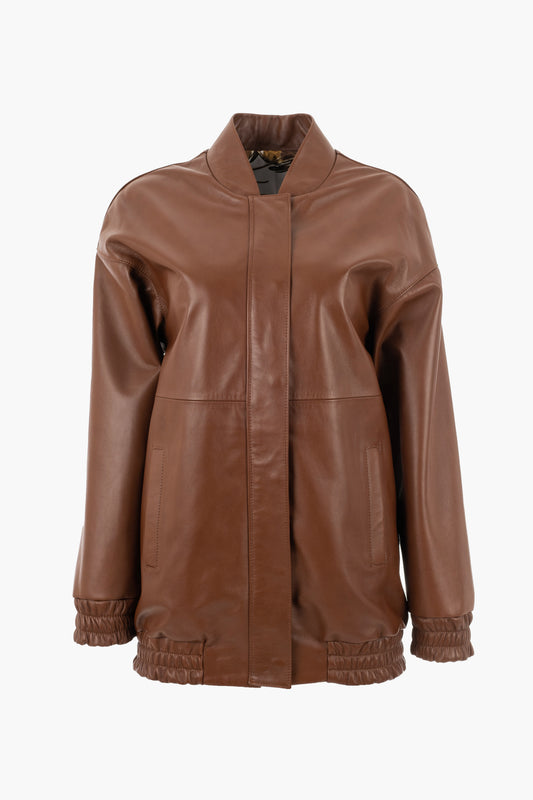 NADIA -  Women's Comfortable  Bomber Leather Jacket