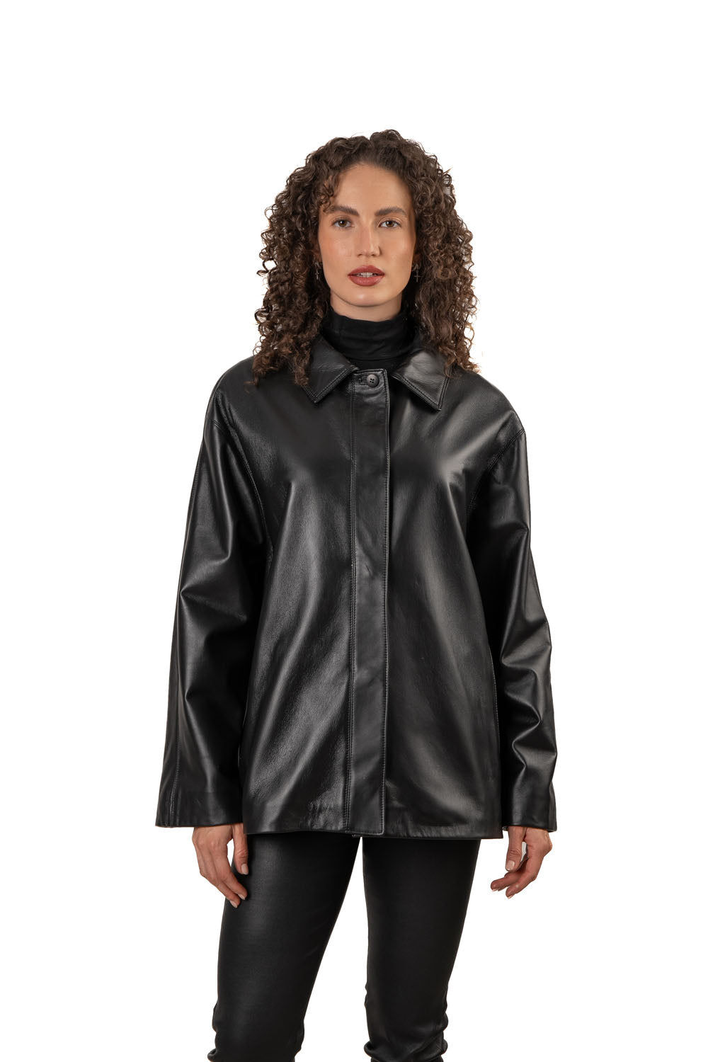 PEPPER – Γυναικείο Χειροποίητο Άνετο Δερμάτινο Τζάκετ