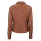 REANNA - Γυναικείο Ταμπά δερμάτινο Biker Jacket