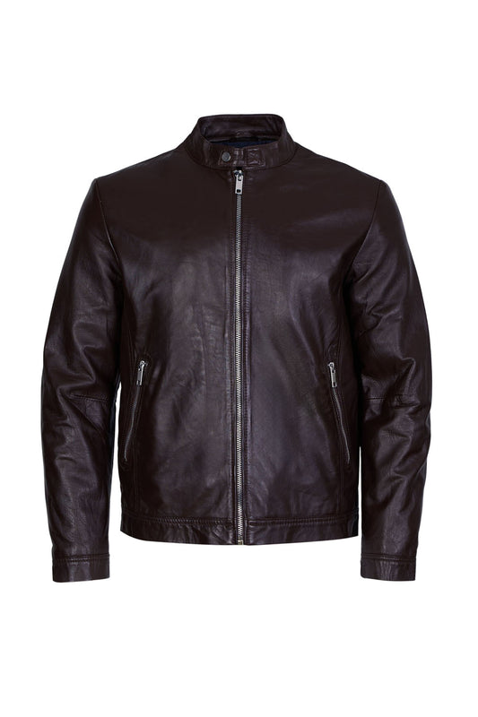 ROCKY - Men's Brown Leather Jacket