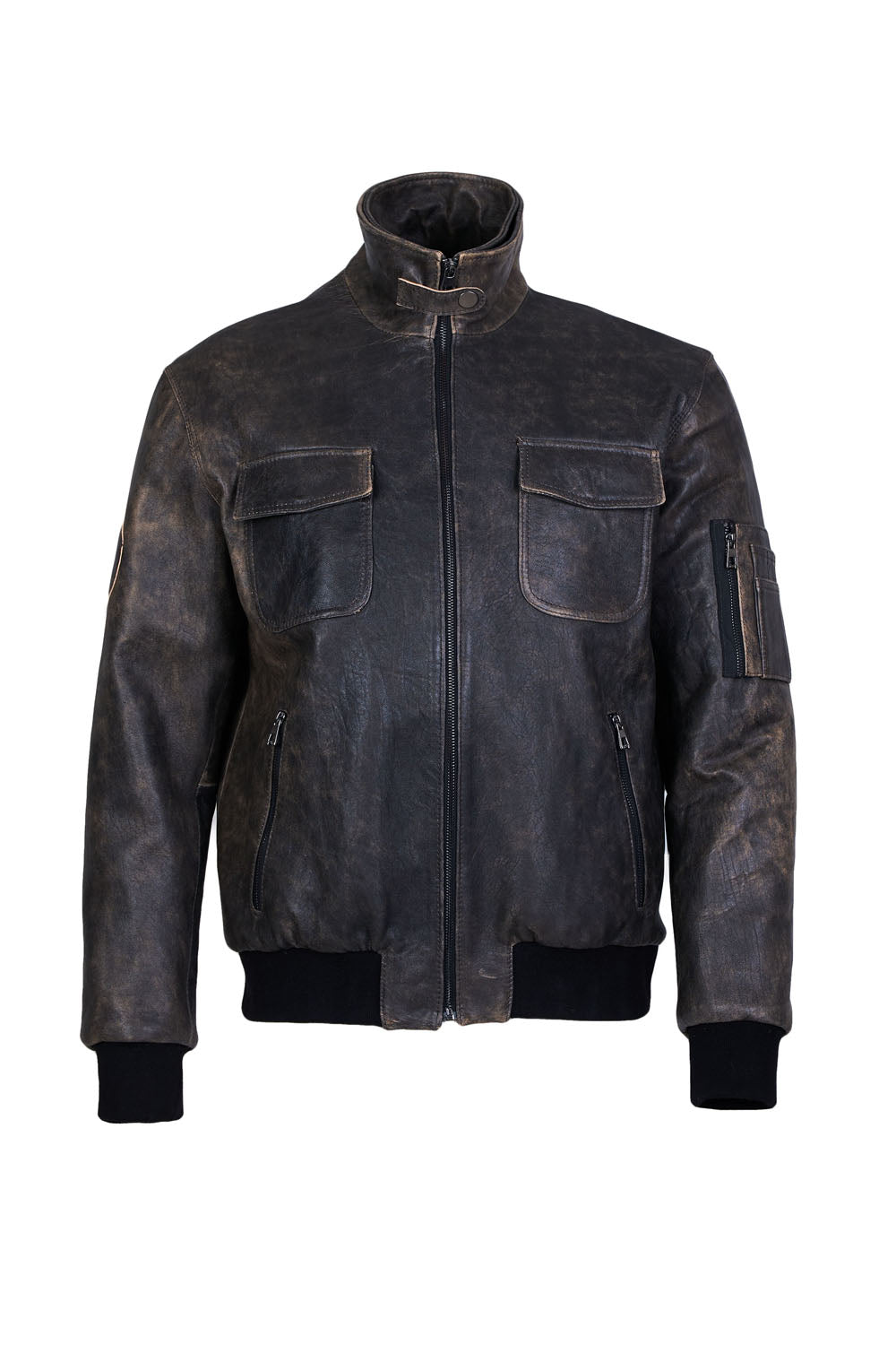 RUSSEL - Bomber Zstone  Leather Jacket