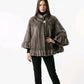 Blue Iris Mink Cape