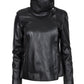 SELENE -  Women's assymetrical Handmade   leather  jacket