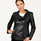 SELENE -  Women's assymetrical Handmade   leather  jacket