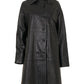 Women's Genuine Leather Trench Coat