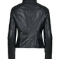 SUNDAY - Women's Biker Leather Jacket with Sheepskin Insulation