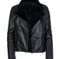SUNDAY - Women's Biker Leather Jacket with Sheepskin Insulation