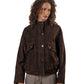 SUSI-Women's Brown Suede Jacket