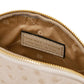 Vera Leather toiletry case in ostrich-print leather