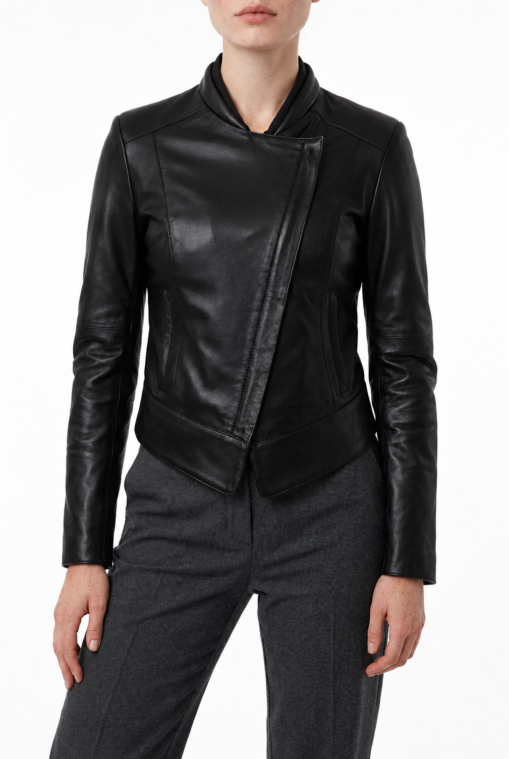 VICKY - Handmade Women's  short Leather  Jacket