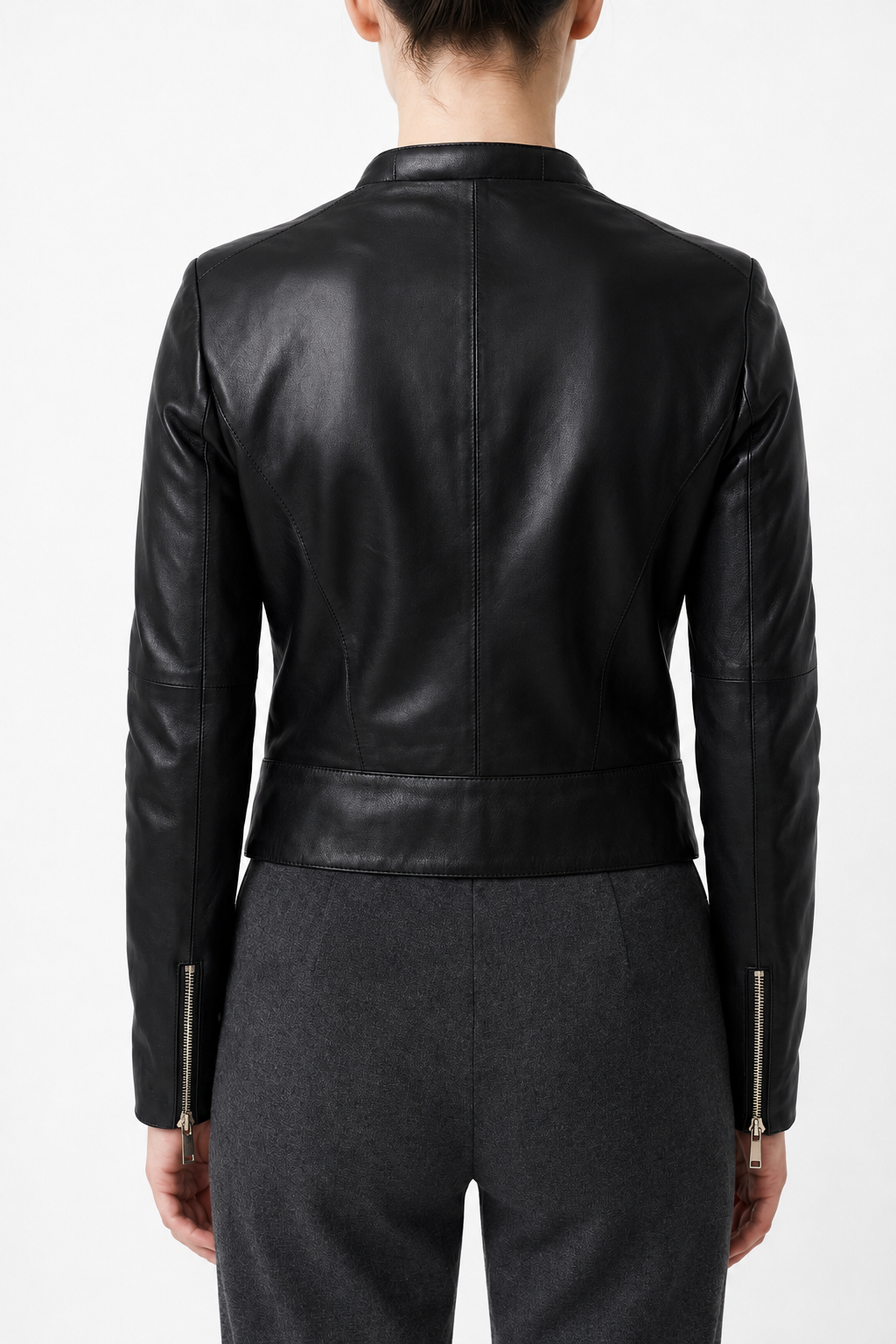 VICKY - Handmade Women's  short Leather  Jacket