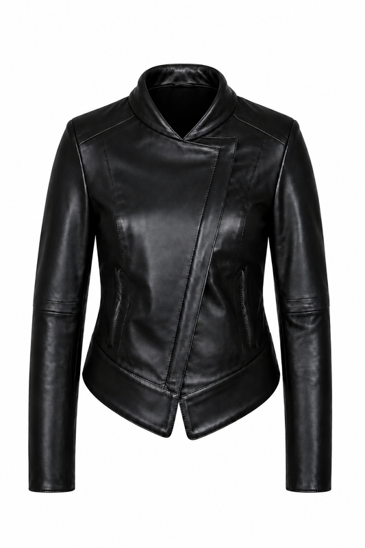 VICKY - Handmade Women's  short Leather  Jacket