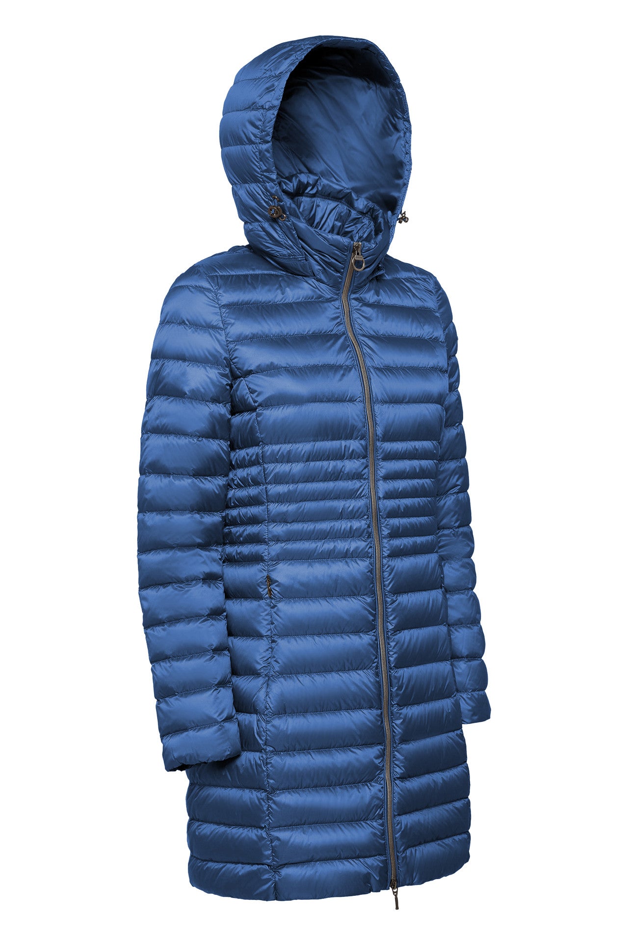 GEOX - JAYSEN - Γυναικέιο Μπλε Παρκά   με Αυθεντικό πουπουλο.