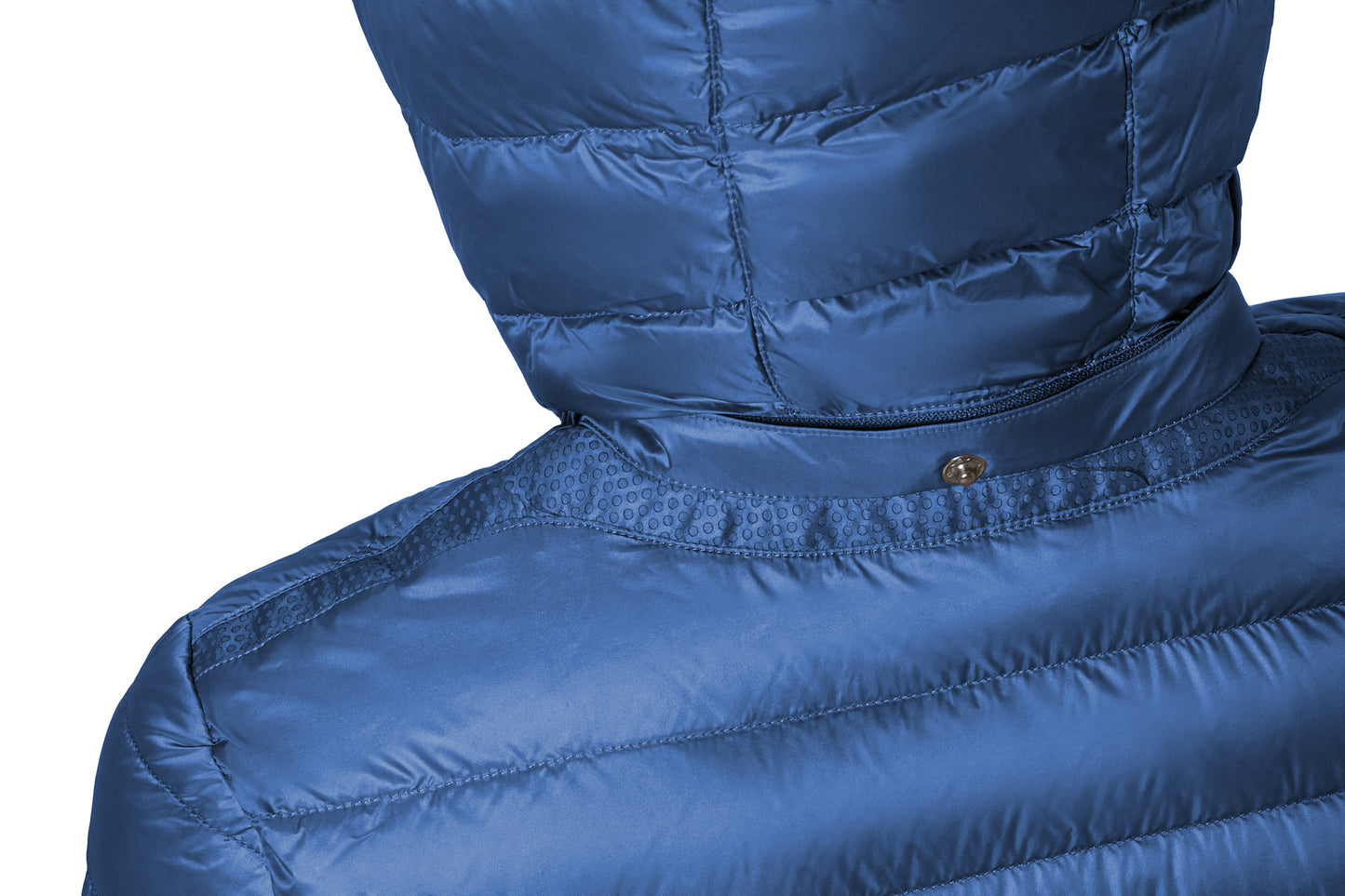 GEOX - JAYSEN - Γυναικέιο Μπλε Παρκά   με Αυθεντικό πουπουλο.